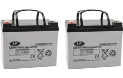 Batteripakke 2 stk. LP VRLA 12V-33AH