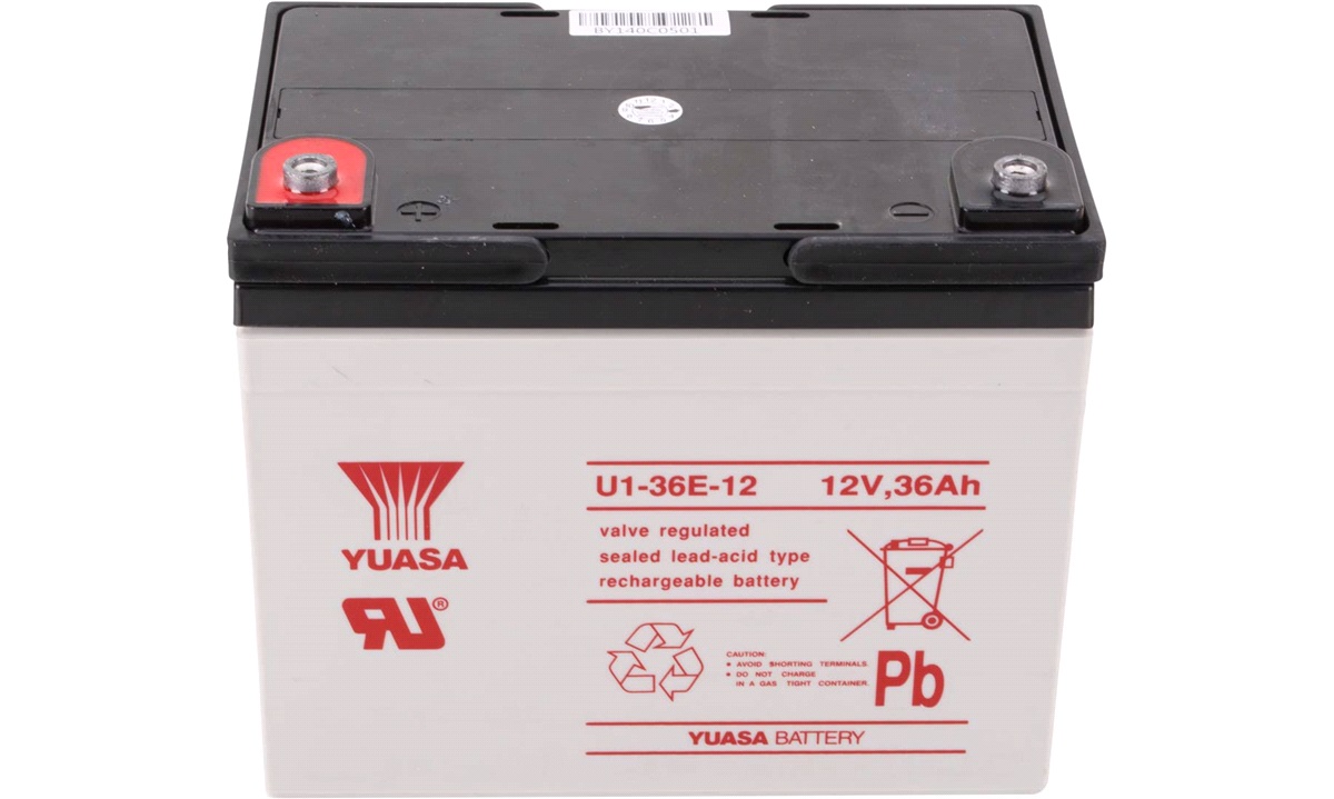 I mængde moderat Omsorg Batteri 12V-36Ah YUASA, E-buddy - Elektriske komponenter - thansen.dk