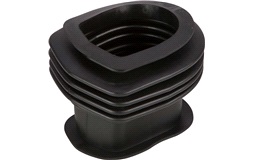 Gummiafdækning ved styrstamme, Monarch