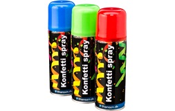 Konfetti spray 3 stk.