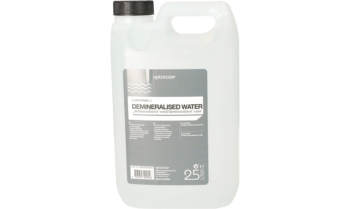  Demineralisert vann 2,5 liter