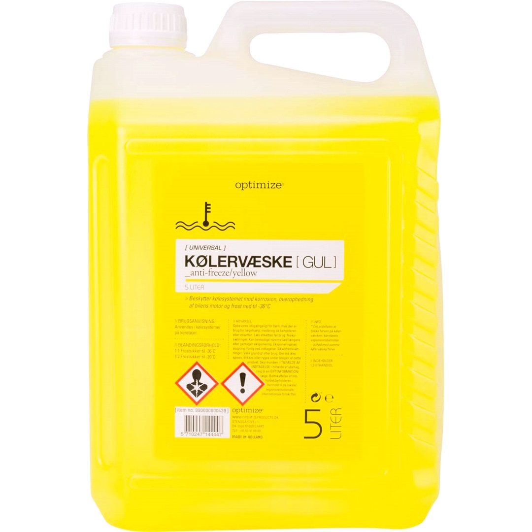 Optimize Frostvæske Gul 5 Liter
