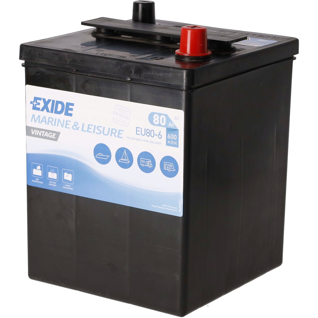 Exide Batteri 6V - EU80-6 - VINTAGE