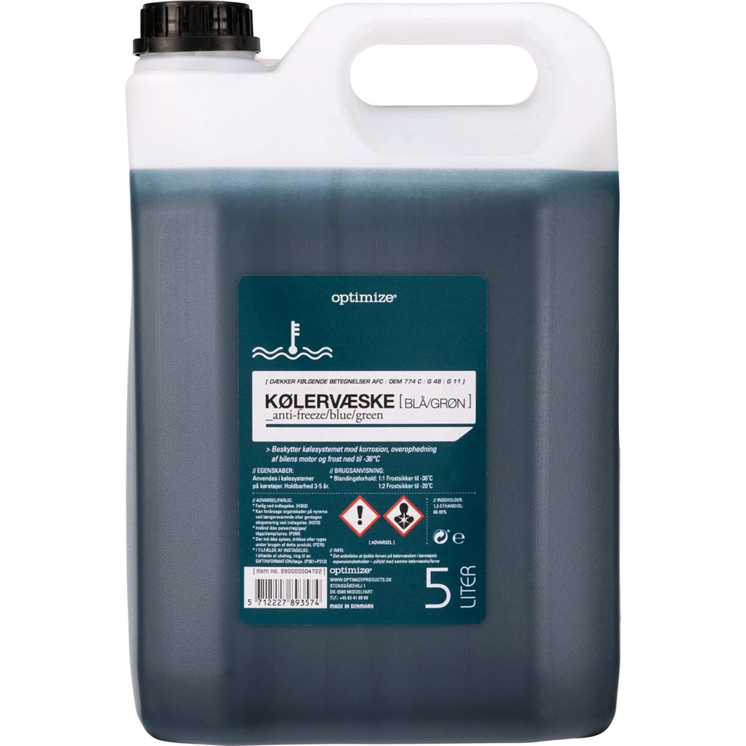 Optimize Optimize kylarvätska Blå/Grön 5 liter