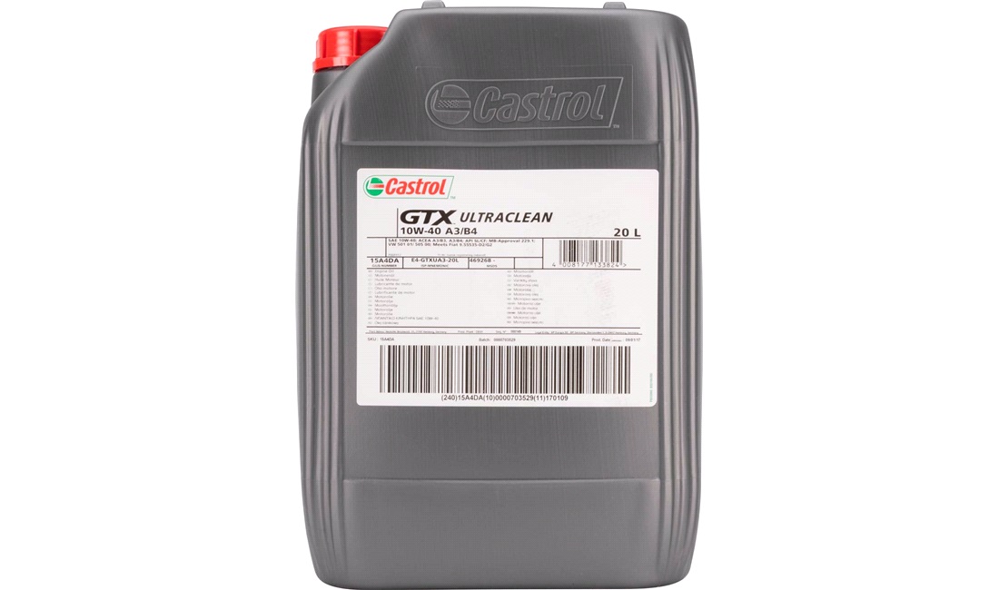 Castrol GTX Ultraclean 10W/40 A3/B4 20L