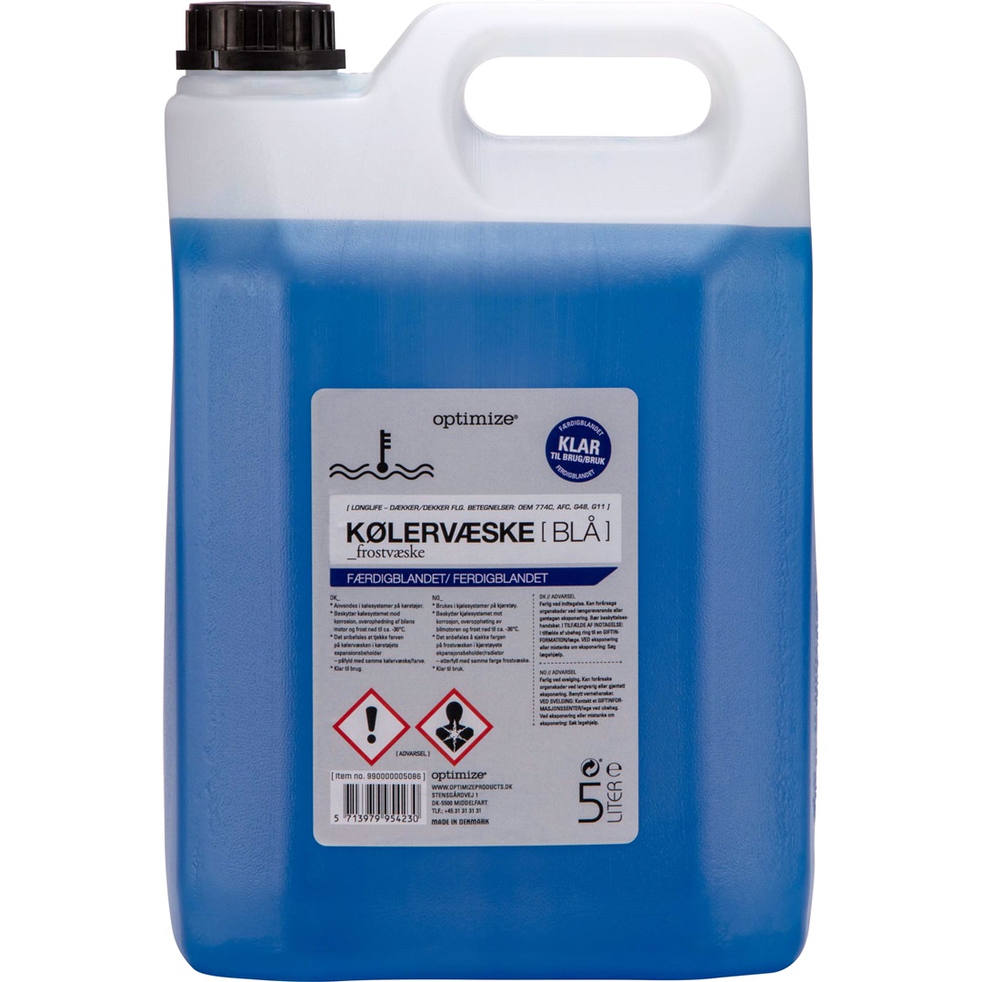 Optimize Kylarvätska - BLÅ - klar till anv, 5 L