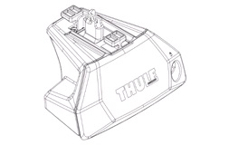 Komplett fot f/Evo Flush Rail Thule 