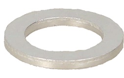 Alu. skive 10x16x1,5mm flat