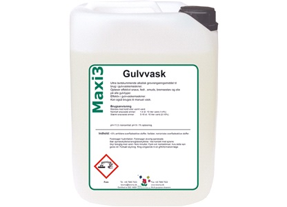 Maxi 3 Gulvvask, 10 liter