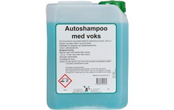 Autoshampoo m/voks, 5 liter
