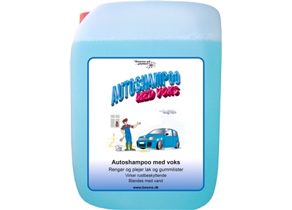 Bilshampoo m/voks, 10 liter