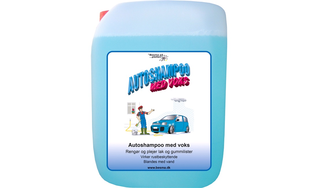  Bilshampoo m/voks, 10 liter