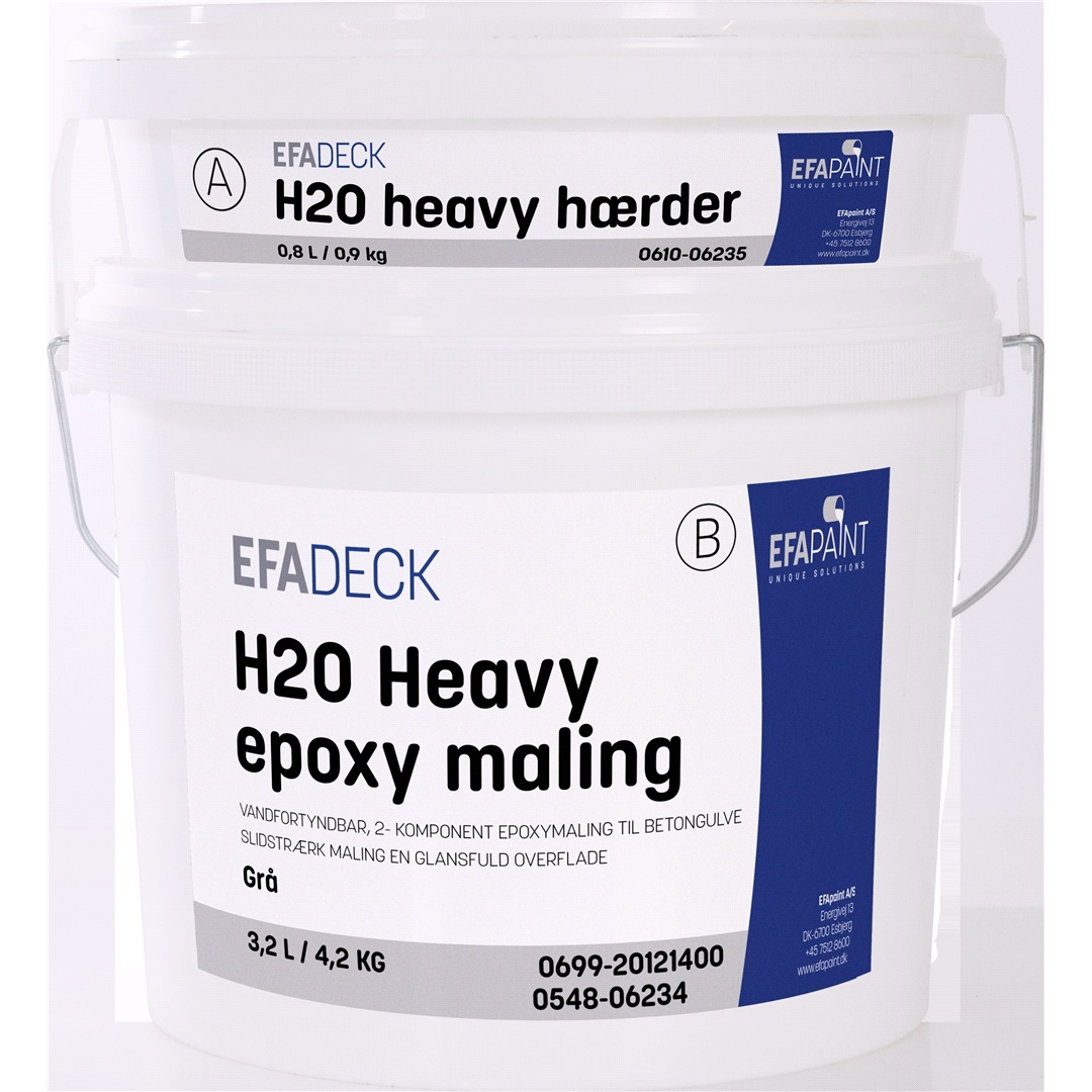 EFA paint Golvfärg H2O Heavy Epoxy Grå 5L