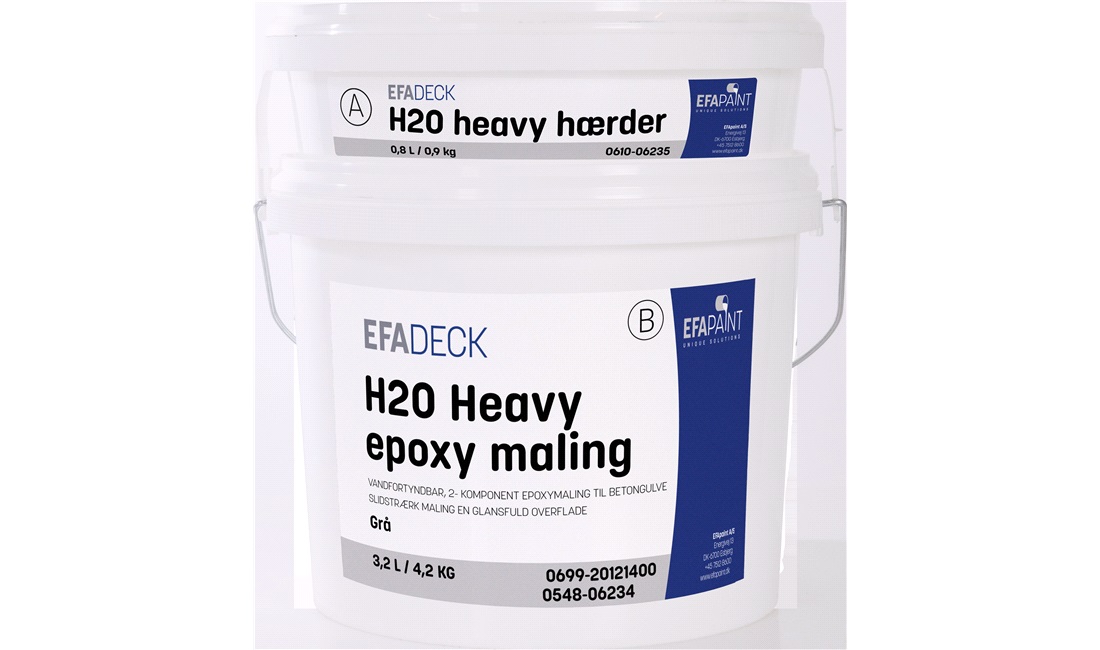  Gulvmaling H20 Heavy Epoxy grå 5L