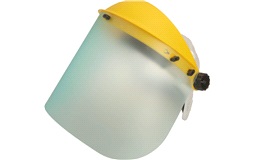 Slibeskærm med glas og skruejustering