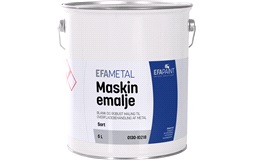 Maskinemalje sort RAL 9005 5 liter