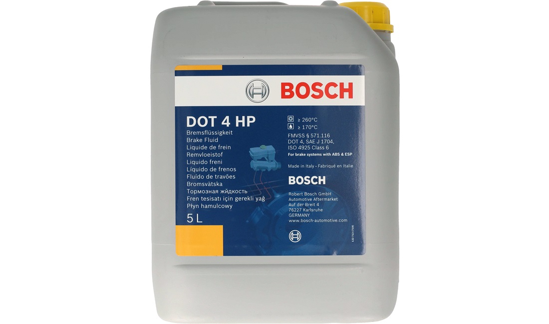  Bosch bremsevæske, DOT4 HP 5 liter
