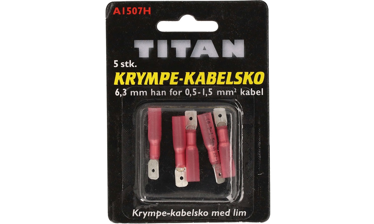  Krympekabelsko flat rød