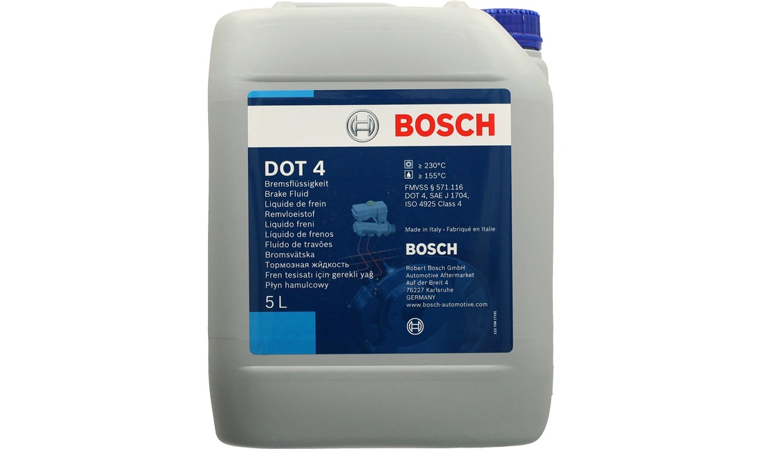  Bosch bremsevæske, DOT 4, 5 Liter 