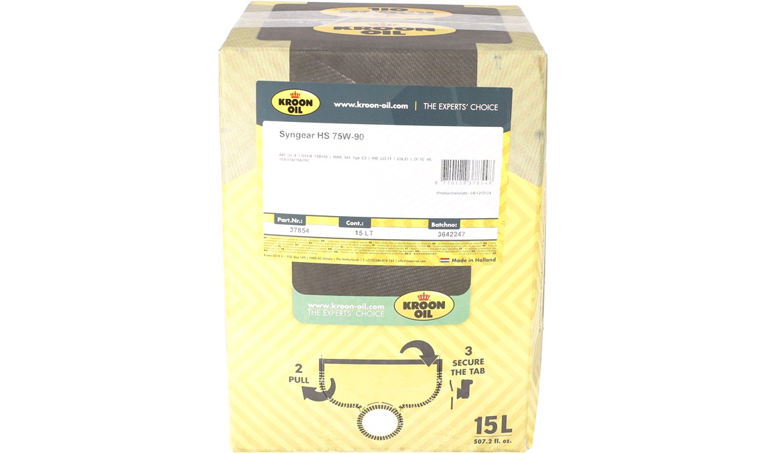  Gearolje HS 75W/90, 15 liter BiB