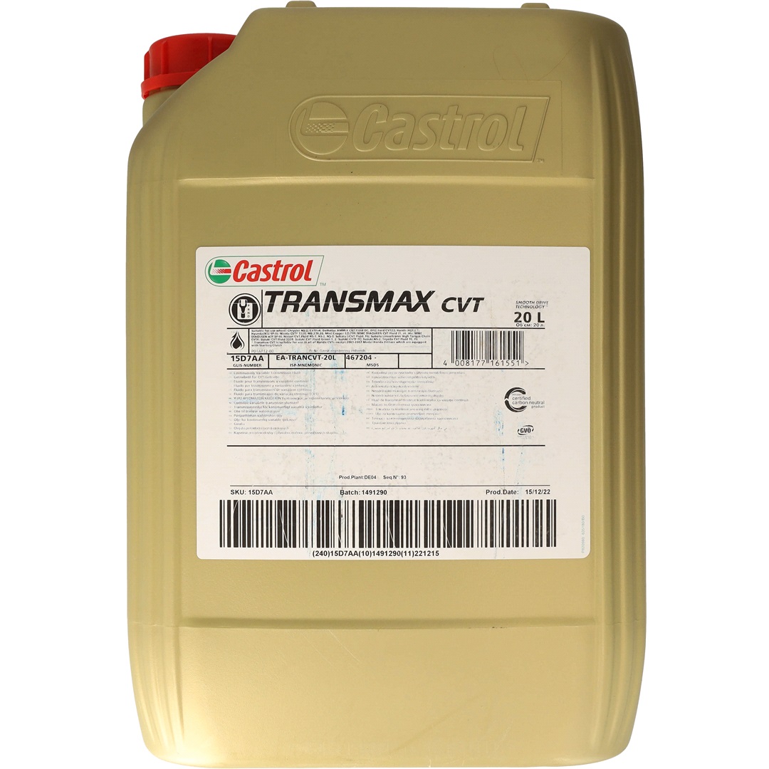 Castrol Castrol Transmax CVT 20 liter