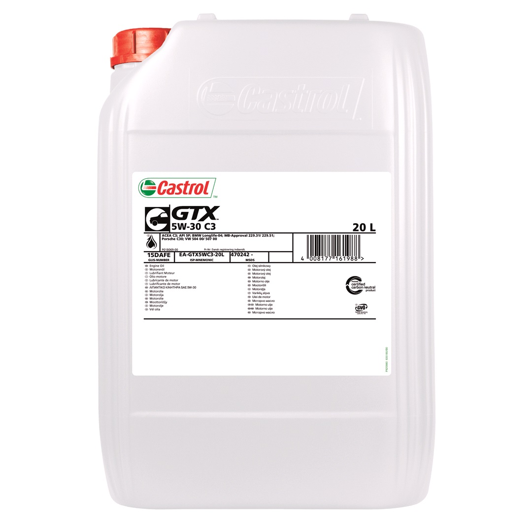 Castrol Castrol GTX 5W/30 C3, 20 liter