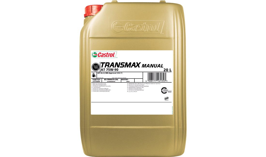  Castrol Transmax Manual AT 75W/90, 20L