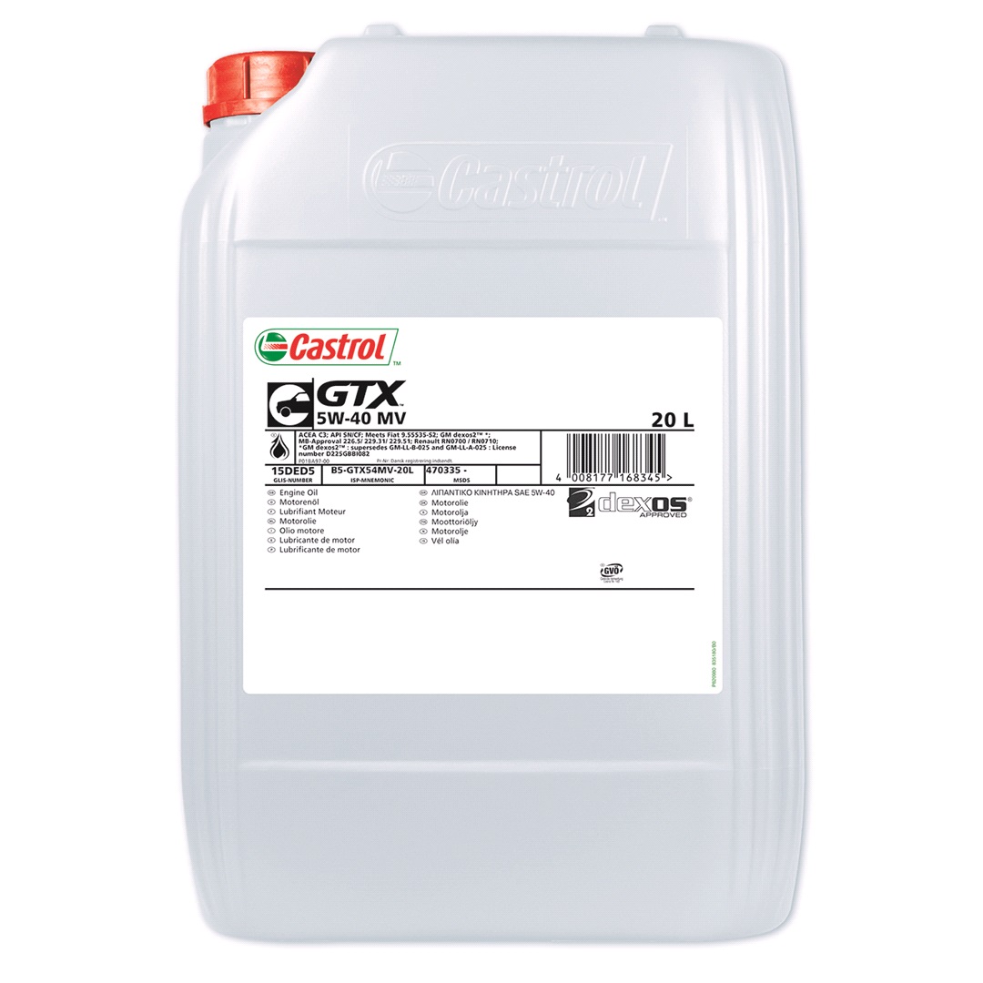 Castrol Castrol GTX 5W/40 MV 20L