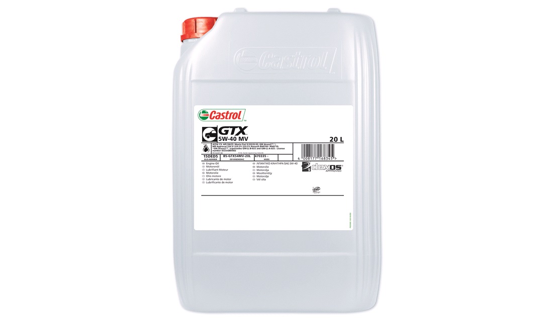  Castrol GTX 5W/40 MV 20L