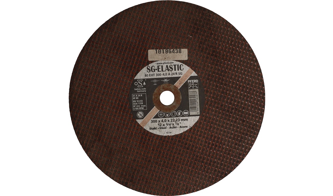  SKÆRESKIVE HUL22,2MM SG PFERD