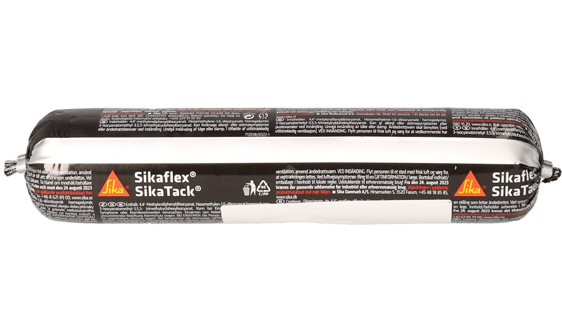  SikaTack PRO svart 400 ml påse