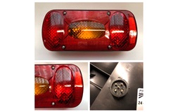 Baglygte Aspöck Midipoint 2 med tåegelys