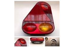 Baglygte Radex 2900-10 V. med nr.pladely