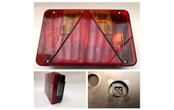 Baglygte Radex 5900-10 V. med nr.pladely