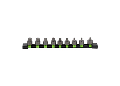 Insex-hylssats 3/8" 9 delar skena - JBM