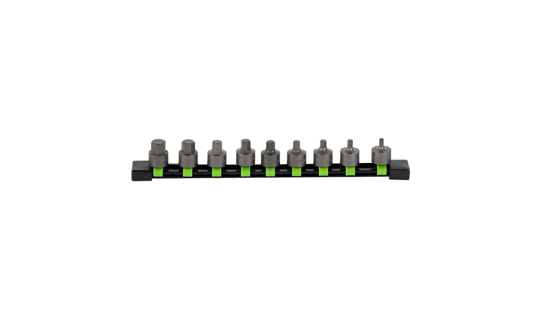  Insex-hylssats 3/8" 9 delar skena - JBM