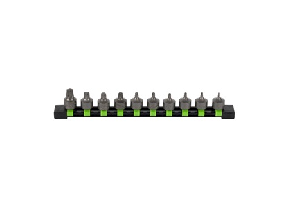 Torx-hylssats 3/8" 10 delar skena - JBM