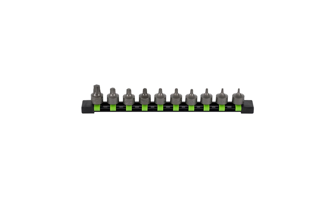  Torx-hylssats 3/8" 10 delar skena - JBM