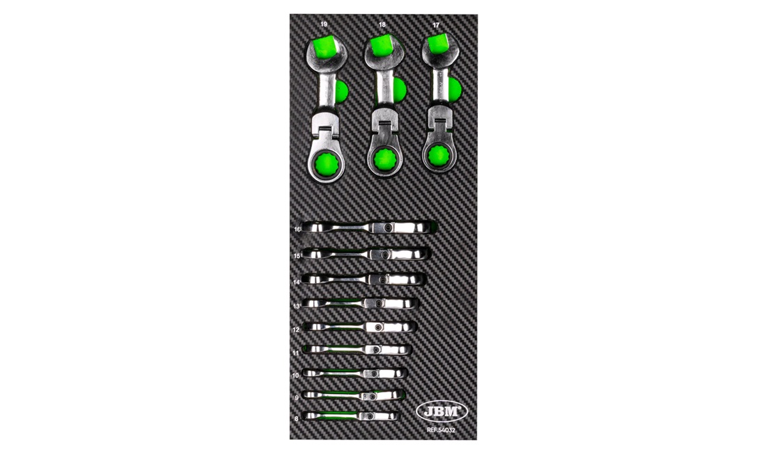  Minikombinyckelsats med led och spärrfunktion - 12 delar - JBM
