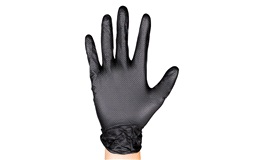 Nitrilhandsker 100 stk. Sort M Diamant