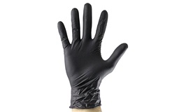 Nitrilhandsker 100 stk. Sort XL Glat