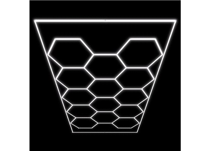 Takbelysning hexagon 4845 x 2435mm - JBM