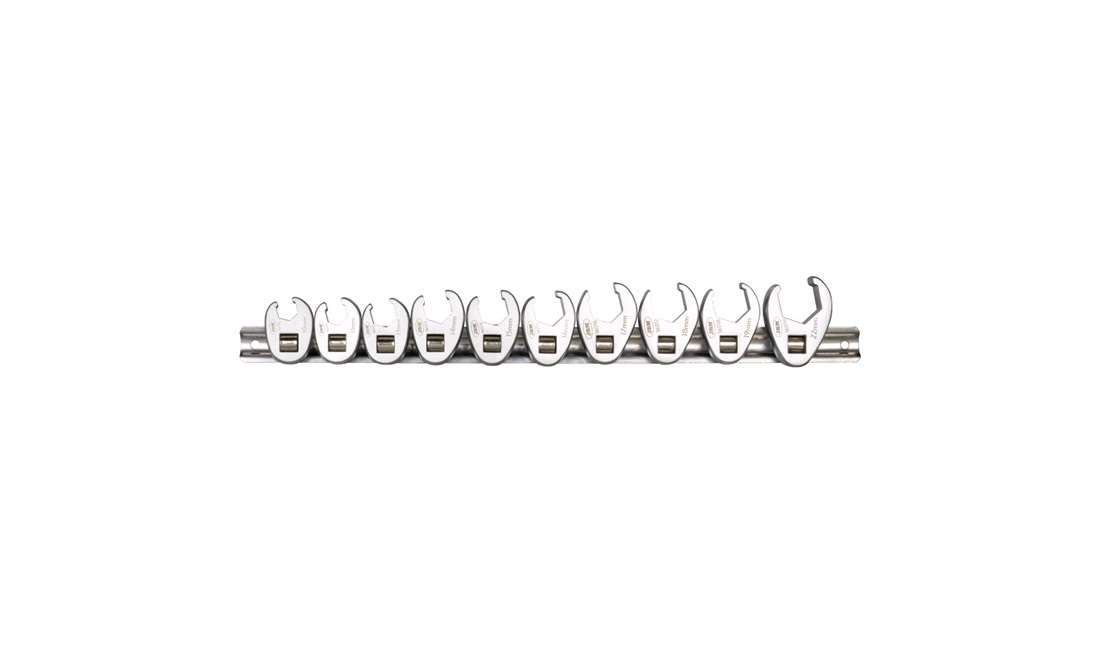  Crowfoot nøglesæt 3/8" 10 dele - JBM
