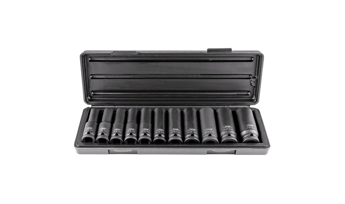  Slagtoppesæt 1/2" 11 dele - JBM
