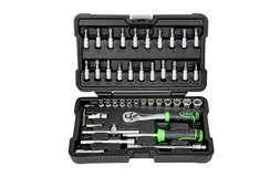 Topnøglesæt 1/4" 46 dele - JBM