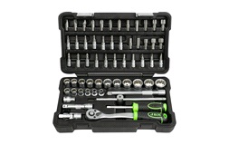 Topnøglesæt 3/8" & 1/4" 59 dele - JBM