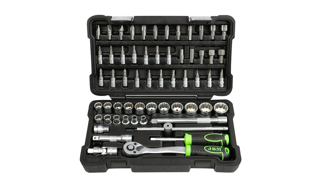  Topnøglesæt 3/8" & 1/4" 59 dele - JBM