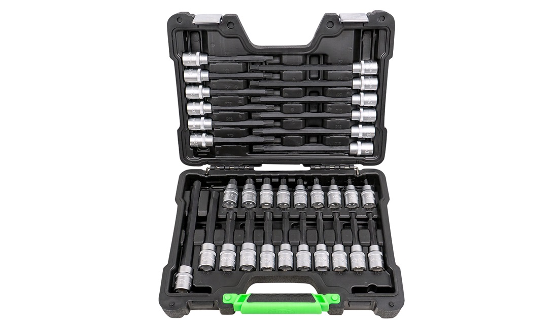  Ribe toppesæt 1/2" 32 dele - JBM