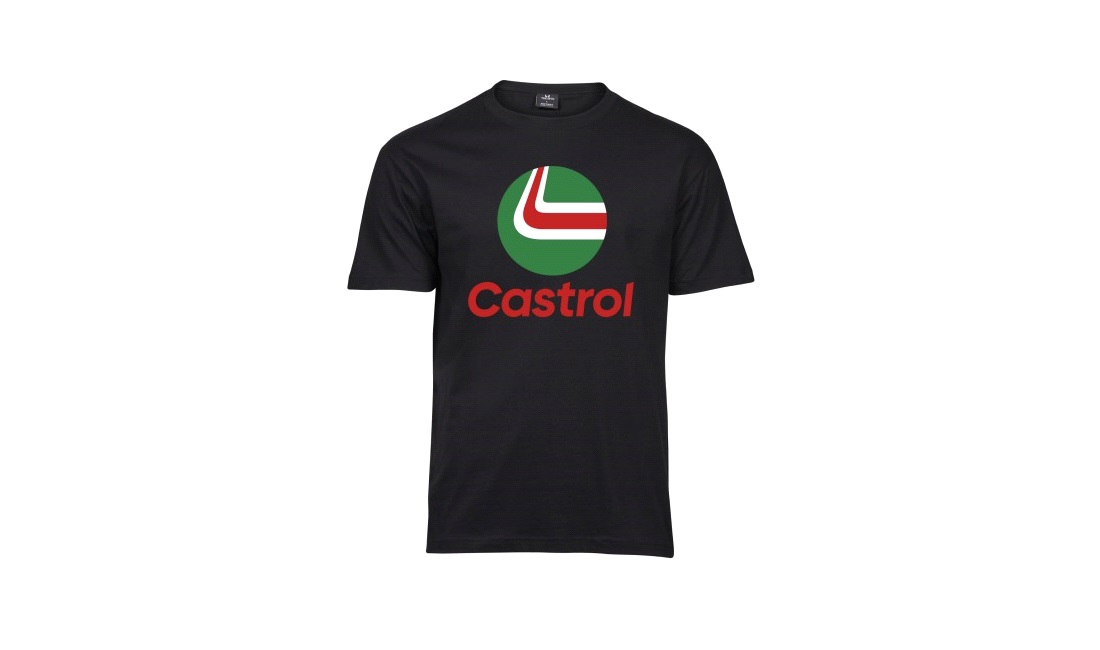  T-shirt Castrol sort str. M