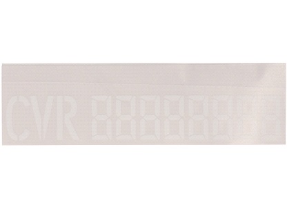 CVR nummerark digital 8 cifre hvid 2 stk